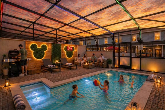Themed 5bd home w/ private Pool & Arcade in Resort - Image 1